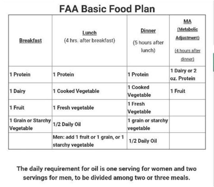FAA Food Plan PDF: Essential Guide & Template