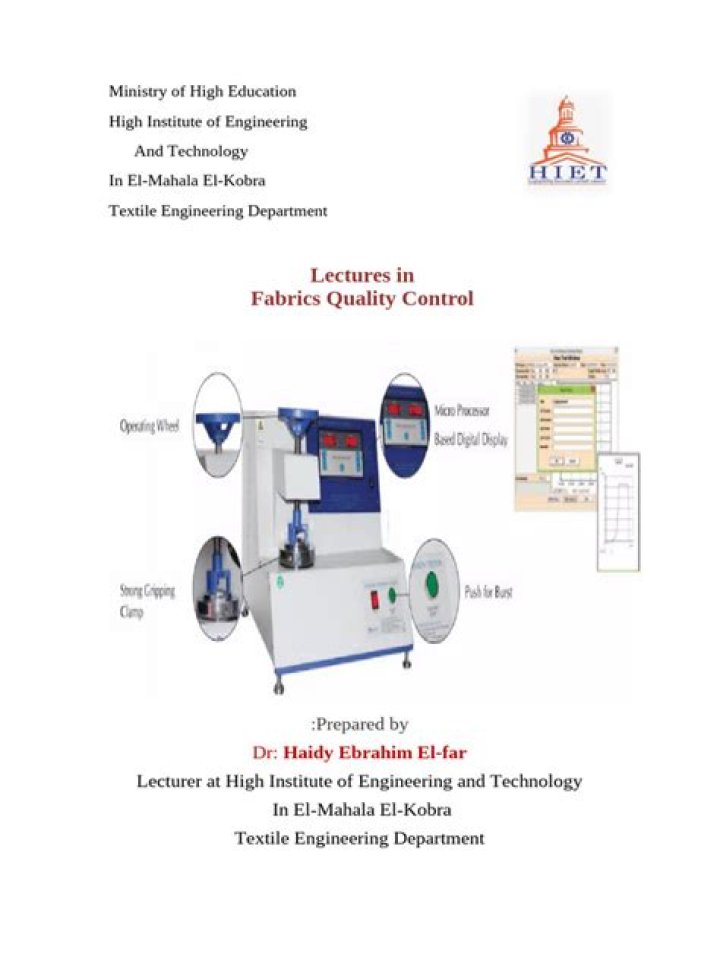 Fabric Testing PDF: Essential Guide to Quality Assurance & Compliance
