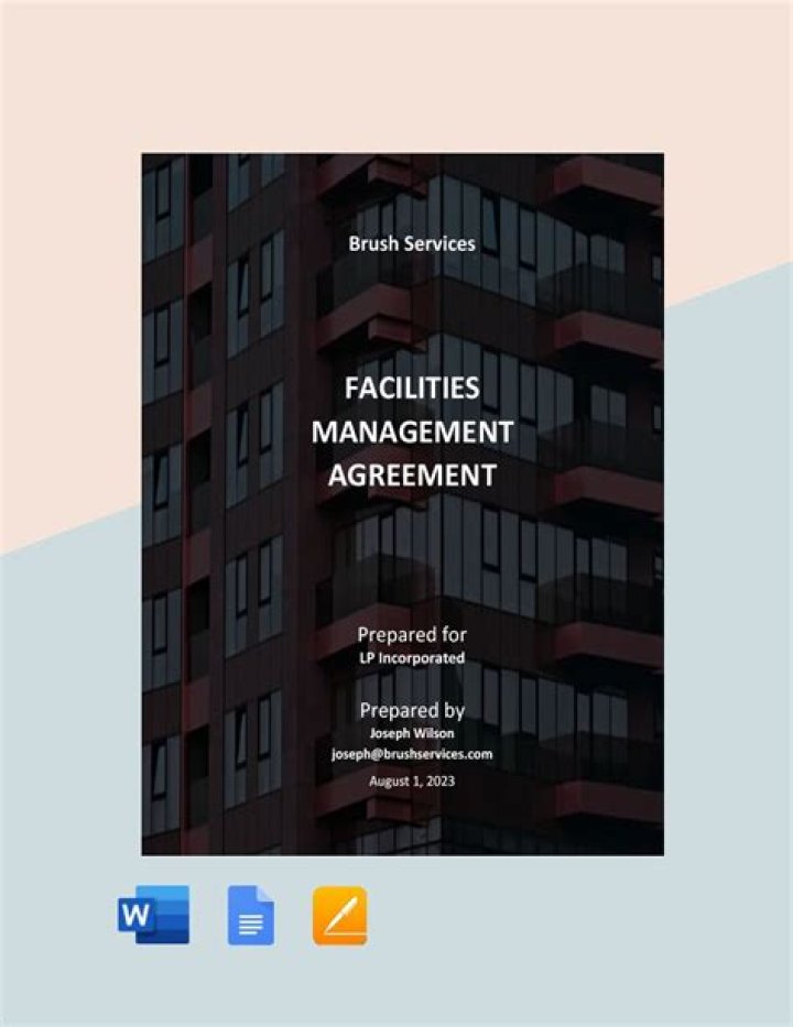 Facilities Management Agreement PDF – Free Template & Guide