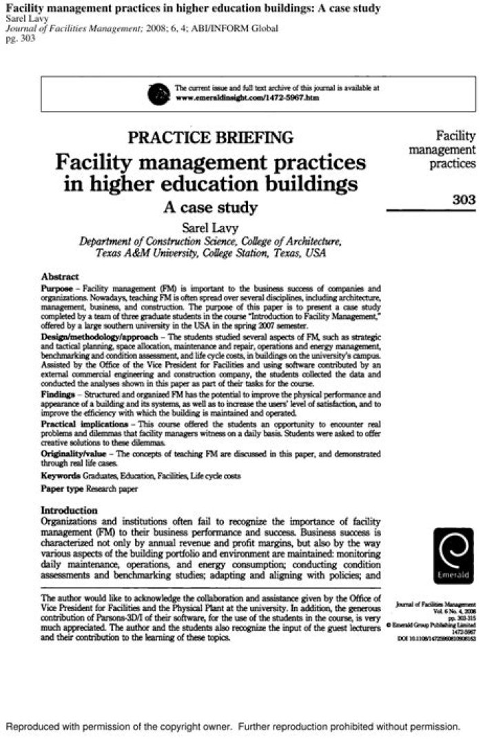 Facility Management Case Study PDF: Real-World Success Stories
