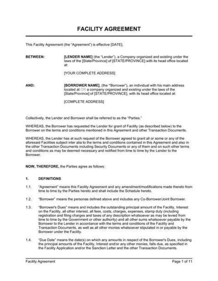 Download Facility Management Contract PDF – Professional & Compliant