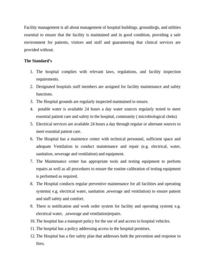 Essential Facility Management Standards PDF for Compliance and Efficiency
