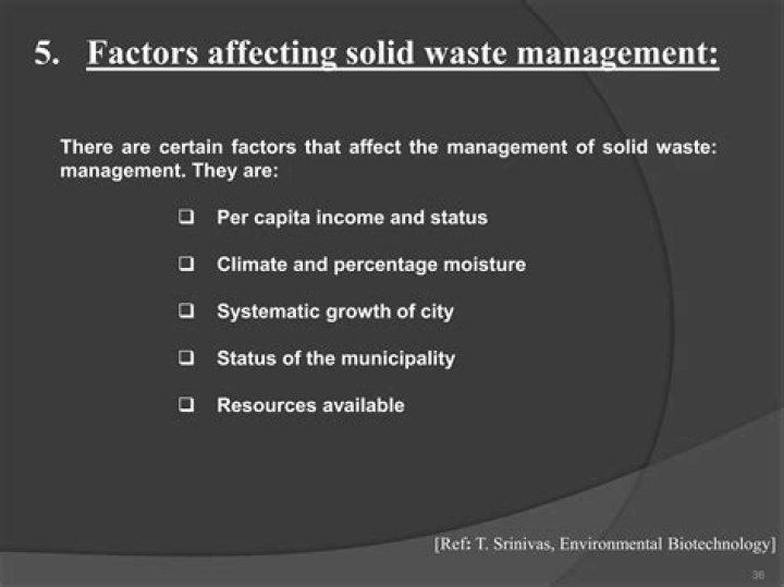 Key Factors Affecting Solid Waste Management PDF