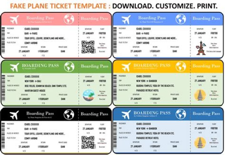 Download Fake Plane Ticket PDF – Legal Alternative for Travel Documentation
