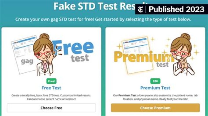 Free Fake STD Test PDF – Download Reliable Test Results Now