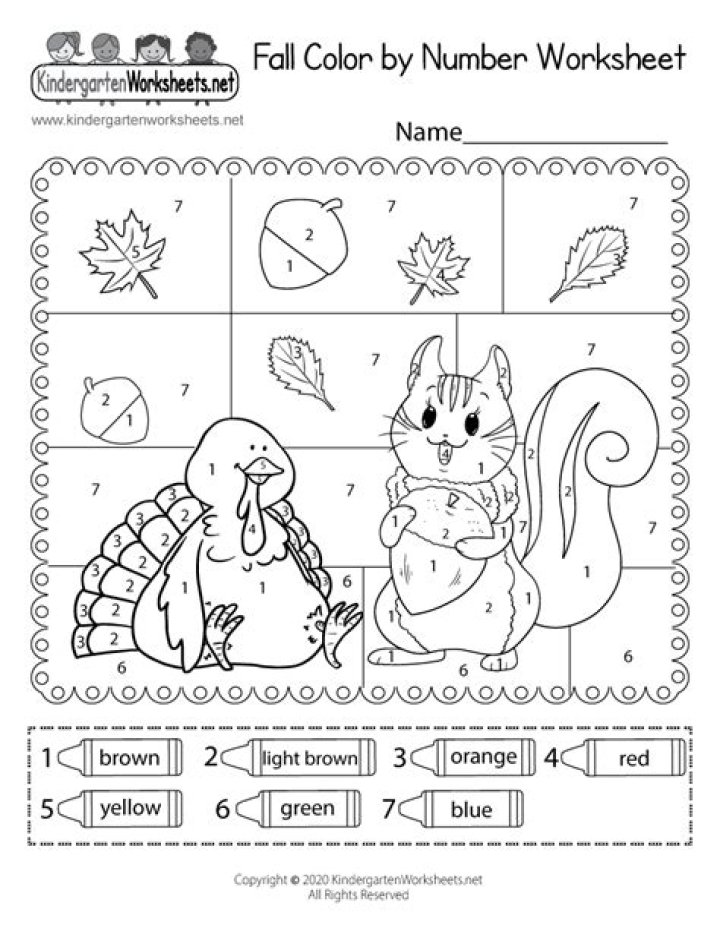 Free Fall Worksheets PDF for Kids – Printable Activities