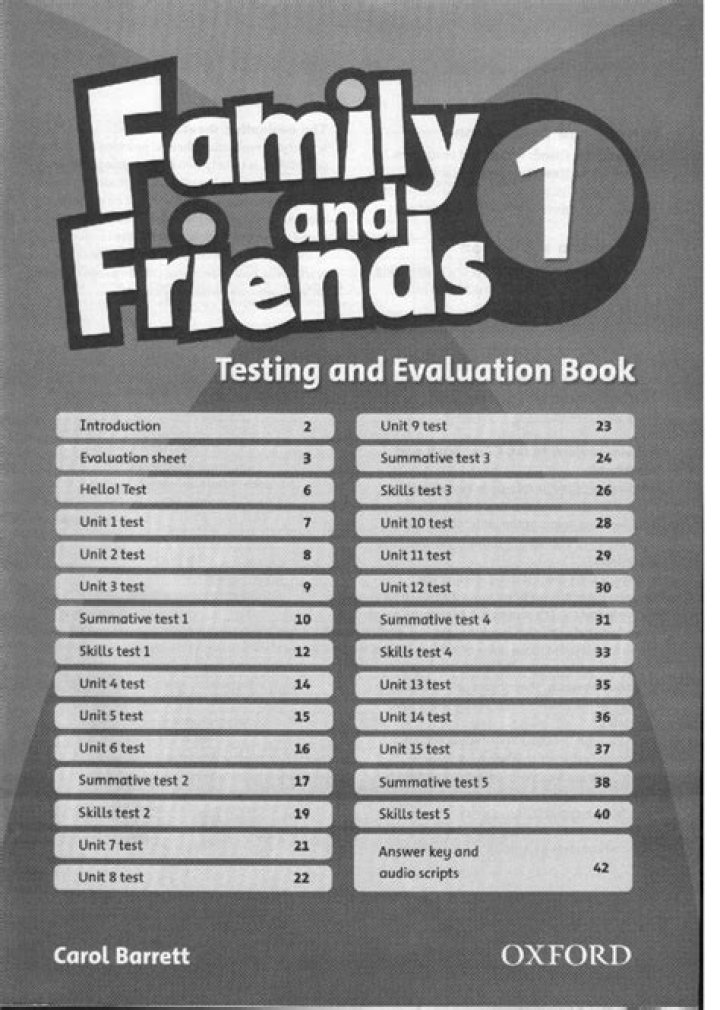Free Family and Friends 1 Tests PDF – Download Now