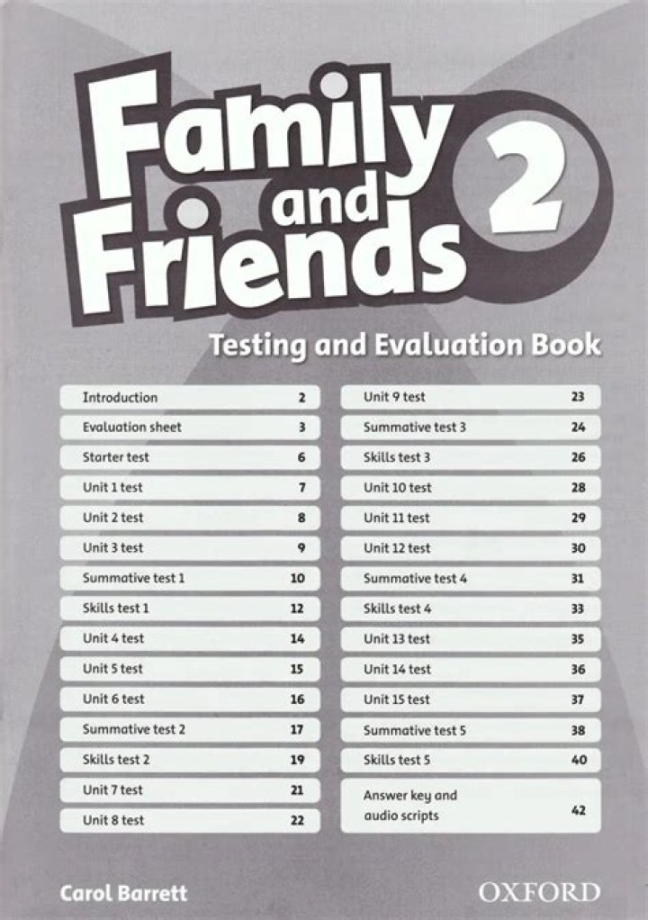 Family and Friends 2 Tests PDF: Official Study Guide & Practice Tests
