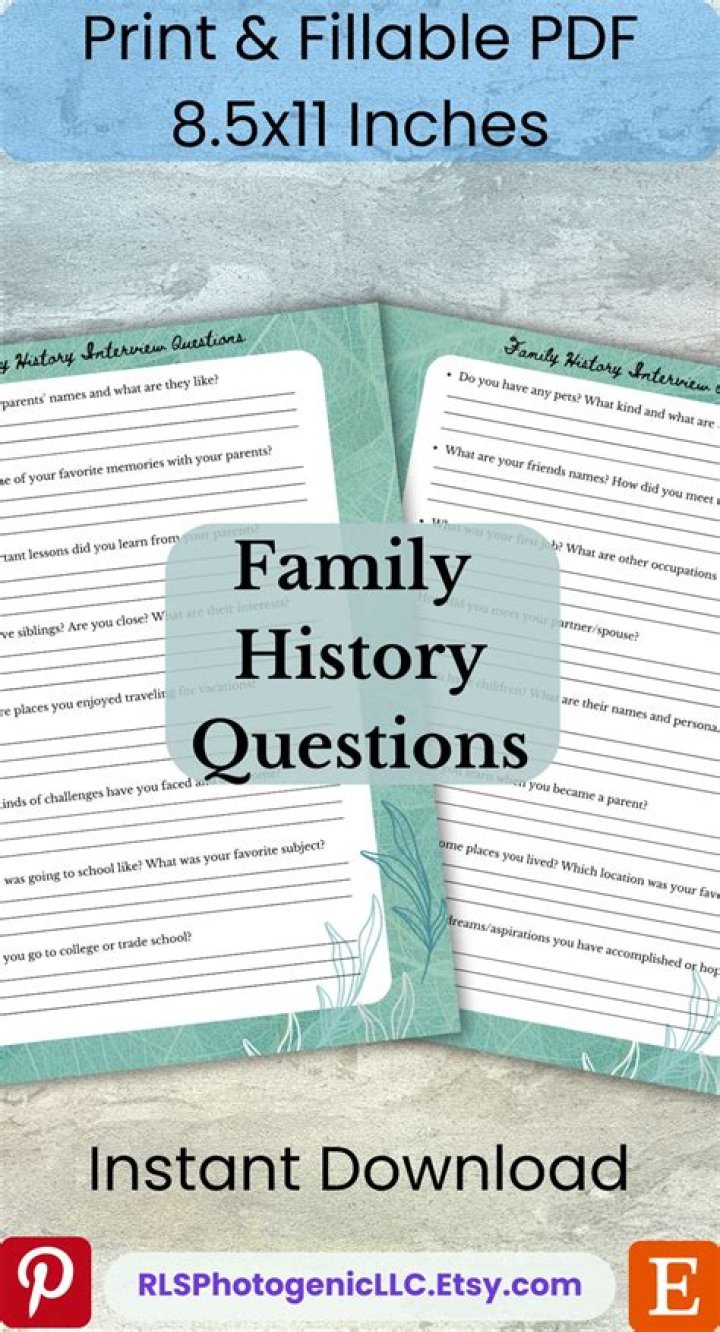Family History Questions PDF: Essential Questions to Uncover Your Ancestry