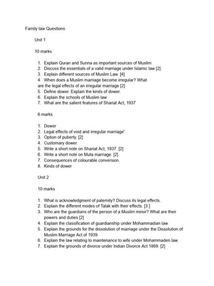 Family Law Questions and Answers PDF: Expert Insights