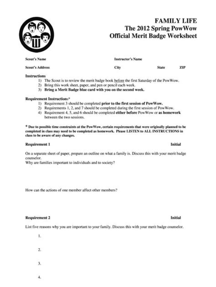 Family Life Merit Badge Answers PDF: Complete Guide