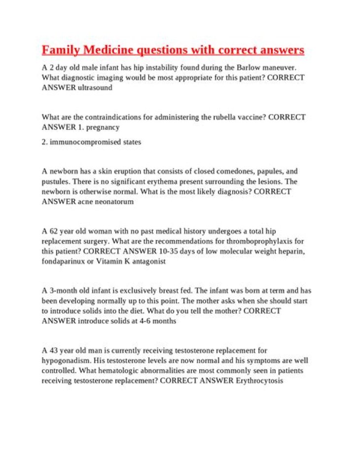 Family Medicine Questions and Answers: Essential PDF Guide