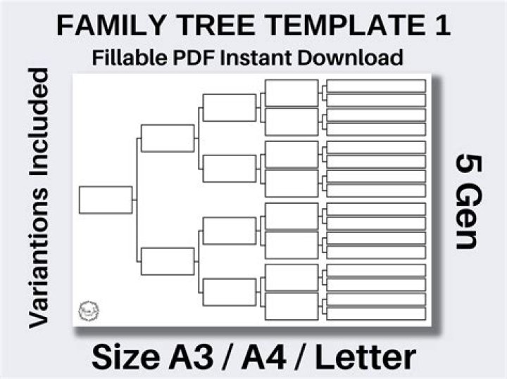 Download Free Family Tree PDF Worksheet