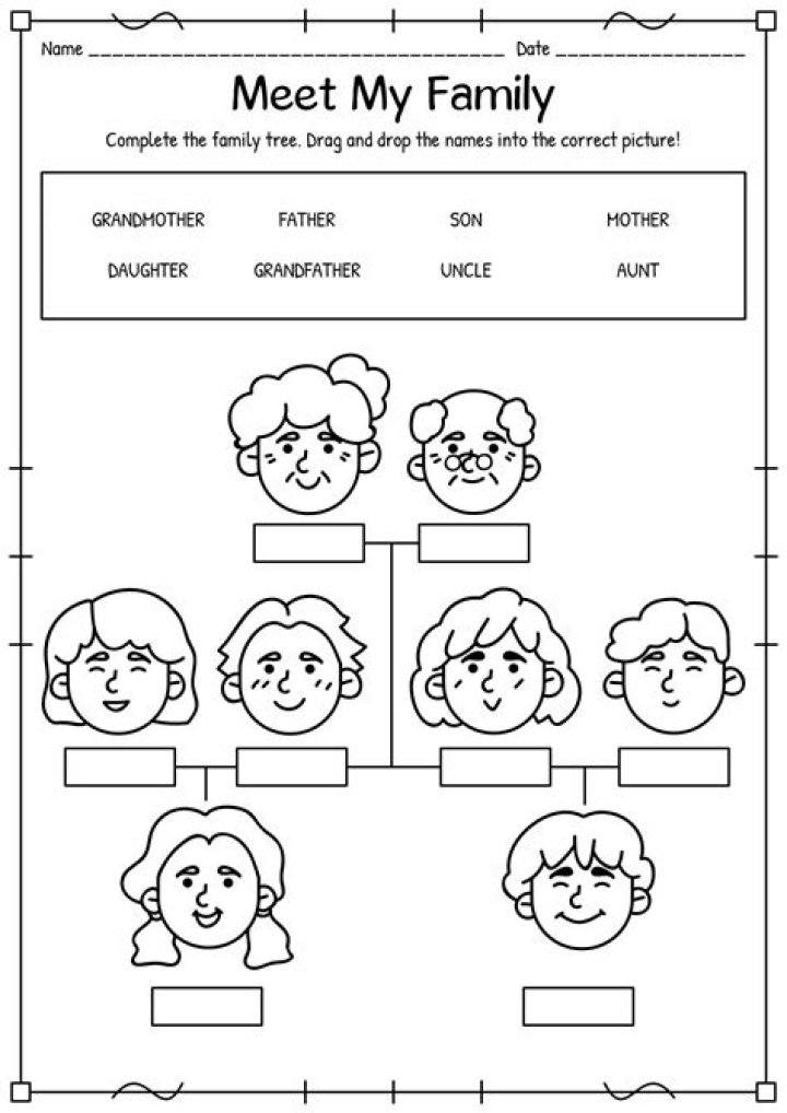Free Family Worksheet PDF for Parenting & Education