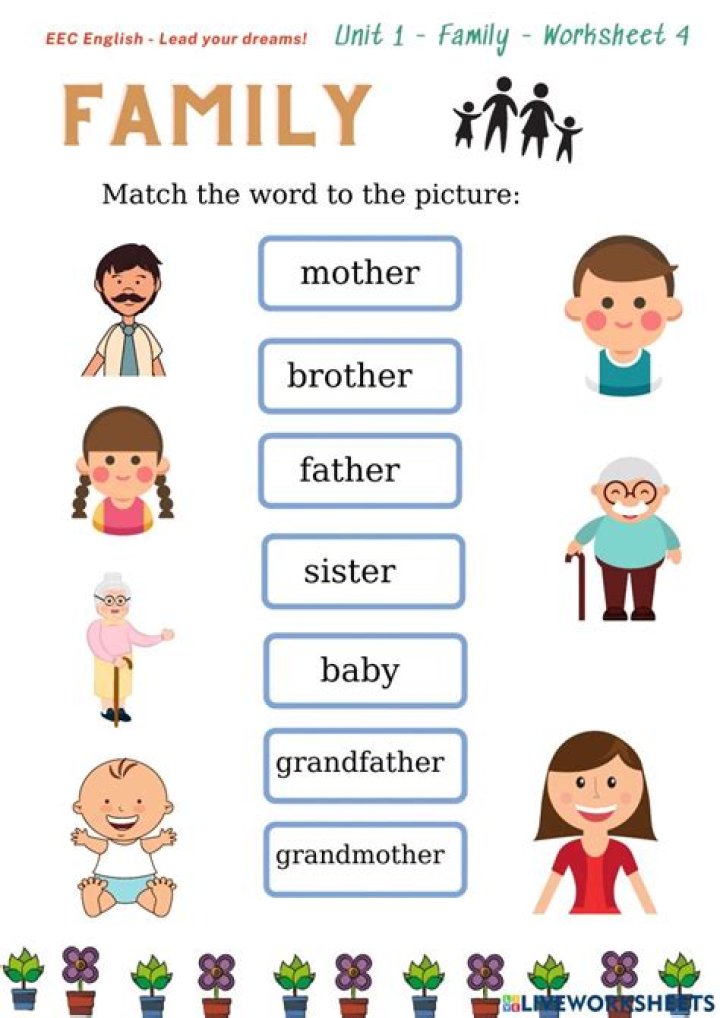 Free Family Worksheets PDF for Home Learning