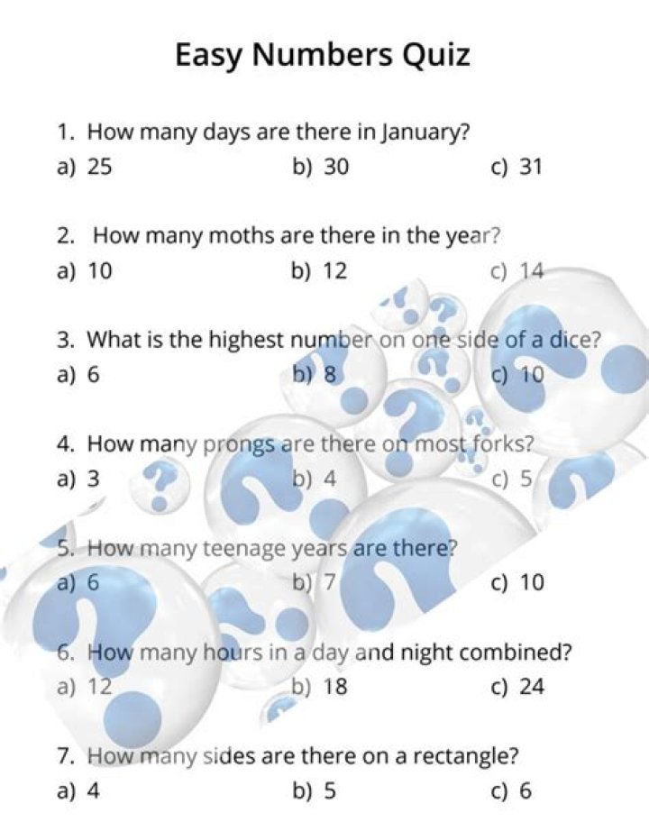 Famous Numbers Quiz with Answers PDF – Funny & Surprising Quiz!
