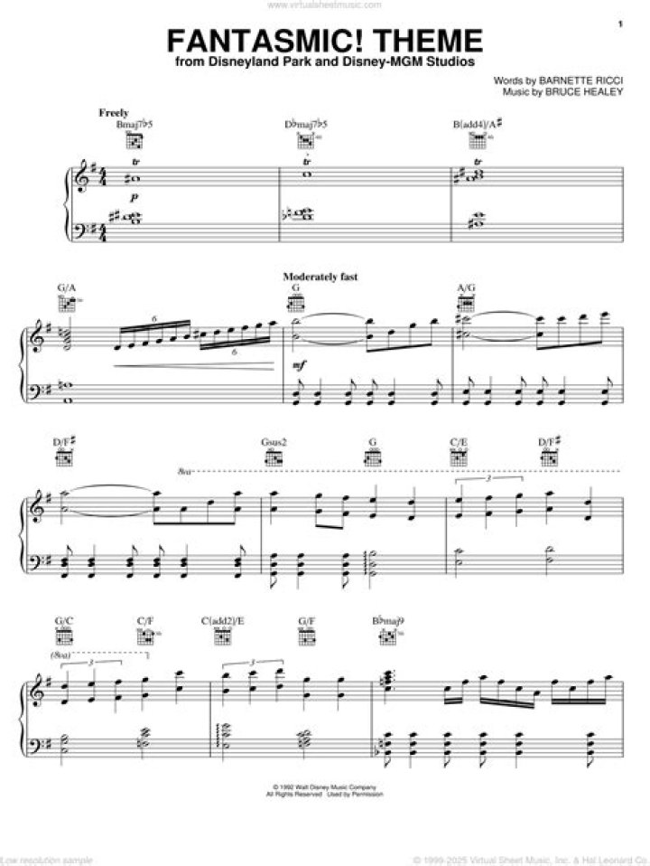 Fantasmagoric Sheet Music PDF Download – Free Fantasmic Scores