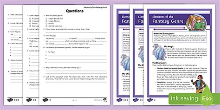Fantasy Reading Comprehension Worksheets PDF: Boost Kids' Literacy with Magical Stories