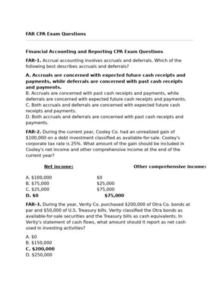 Far CPA Exam Questions PDF – Master CPA Exam Prep