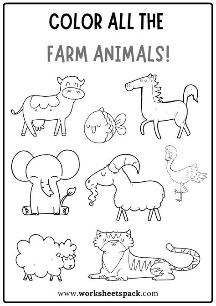 Farm Animals Worksheets for Kindergarten PDF – Fun Learning Activities