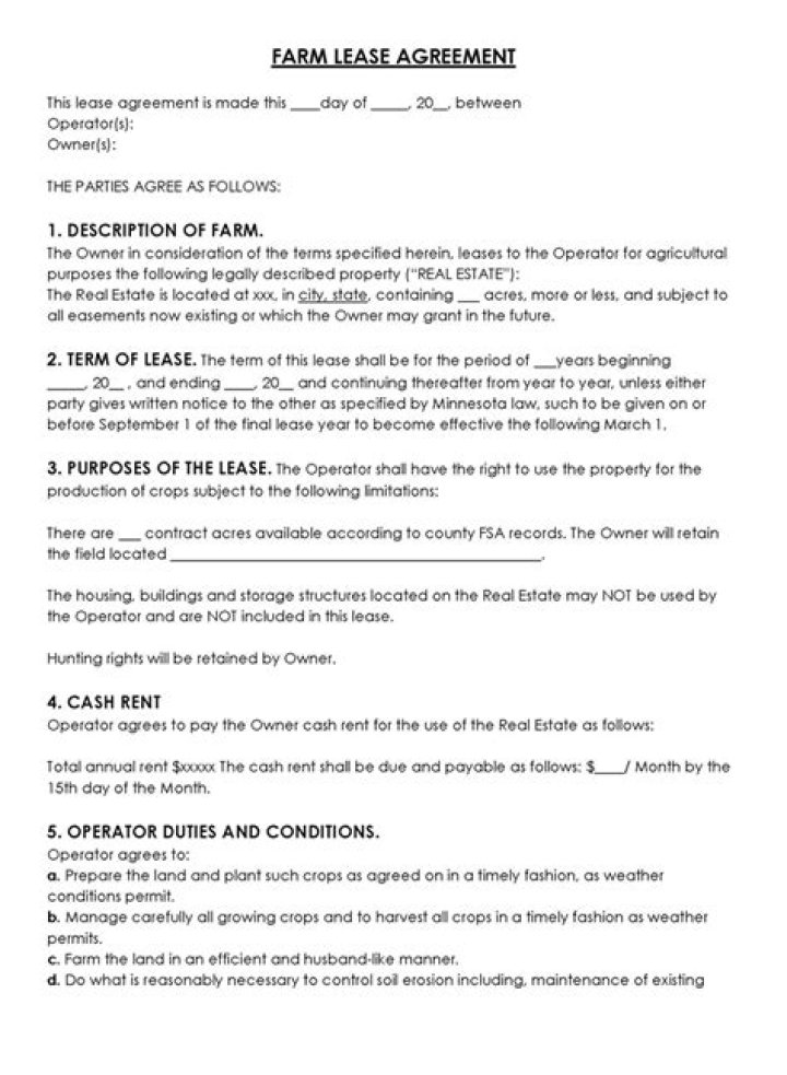 Farm Management Agreement PDF: Complete Legal Template for Efficient Farm Operations