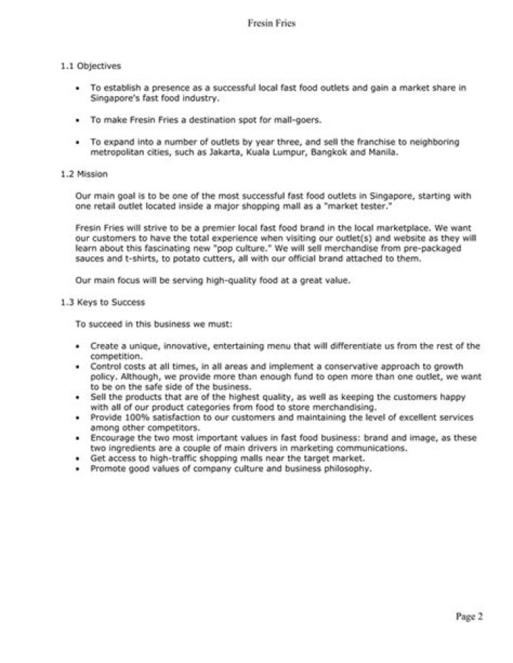 Fast Food Restaurant Business Plan PDF: Step-by-Step Guide