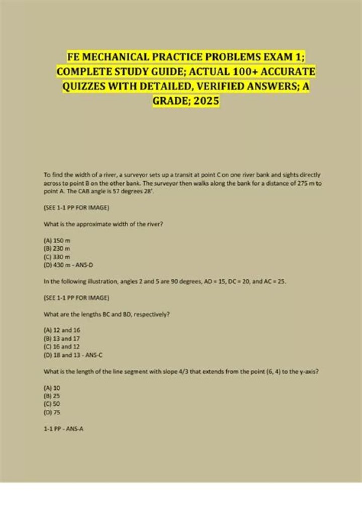 FE Mechanical Exam Questions & Answers PDF with Instant Solutions