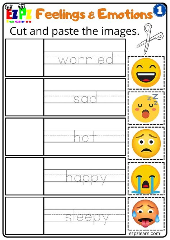 Free Feelings and Emotions Worksheets PDF – Instant Download