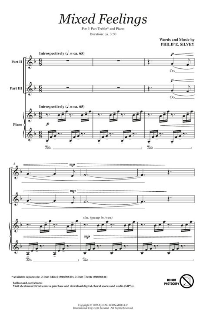 Emotional Expressions Sheet Music PDF – Feelings Sheet Music PDF