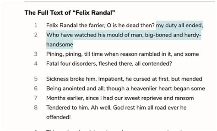 Felix Randal Poem Questions and Answers PDF: Expert Analysis