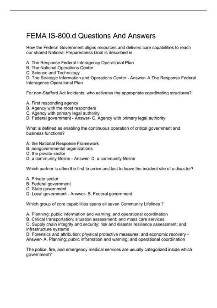 How to Access FEMA Answers PDFs – Official Guide