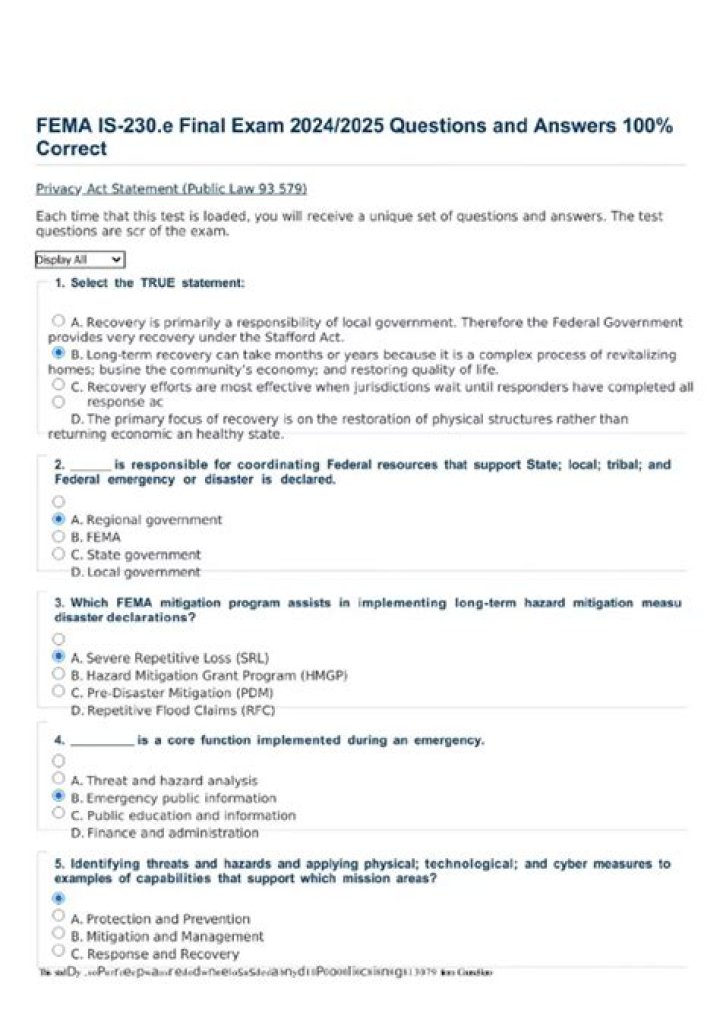 FEMA Exam Answers PDF: Get Certified Today