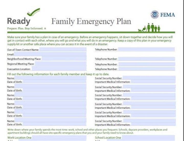 FEMA Family Emergency Plan PDF: Essential Guide to Prepare