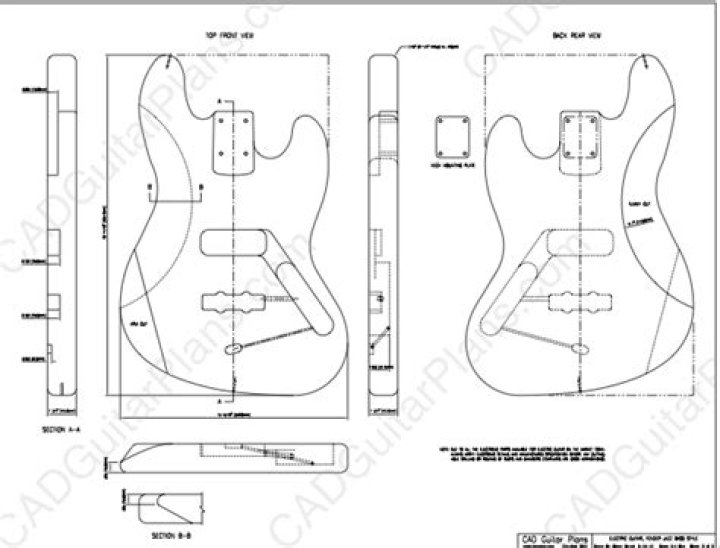 Fender Jazz Bass Plans PDF – Free Construction Blueprints