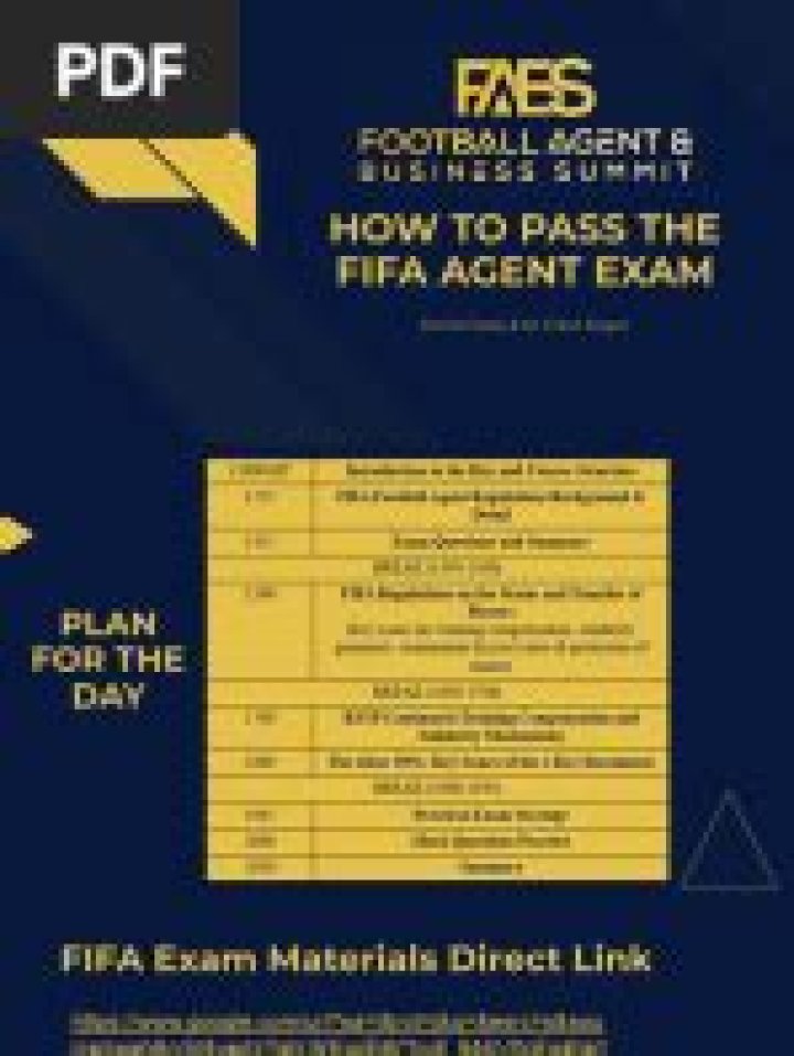 FIFA Agent Exam Questions PDF – Pass with Confidence