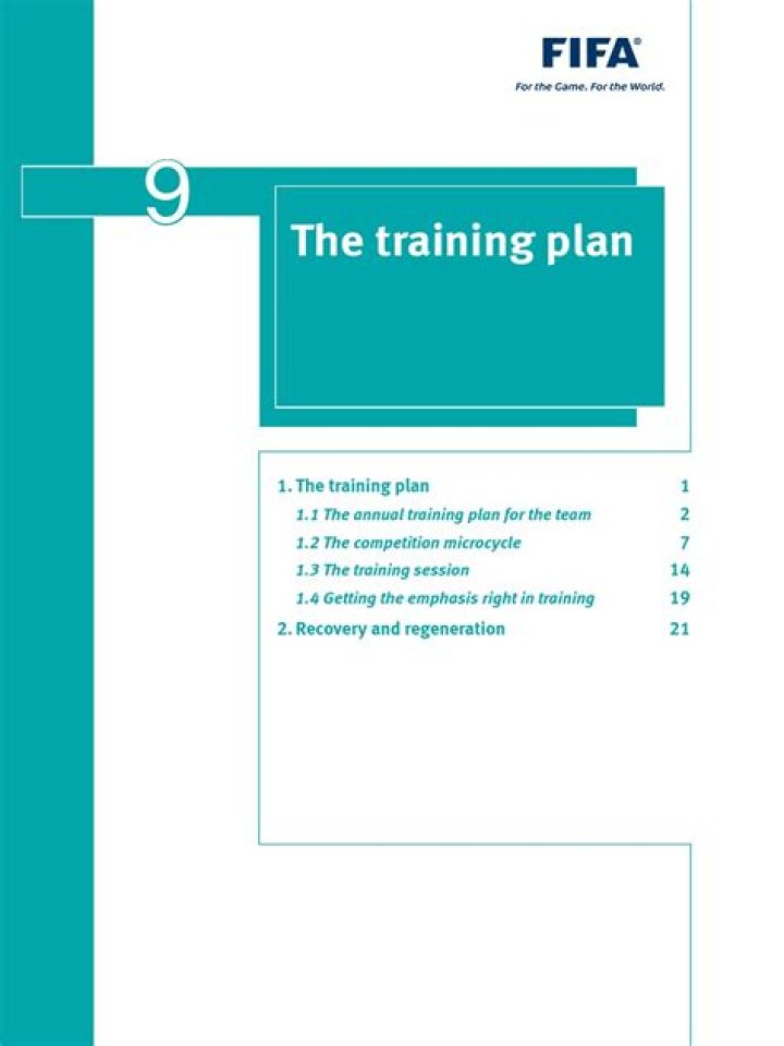 FIFA Training Plan PDF: Expert Guidance for Skill Development