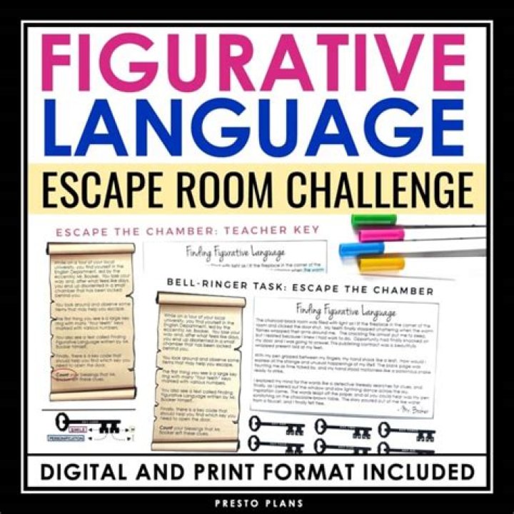 Figurative Language Escape Room Answer Key PDF – Solve & Win