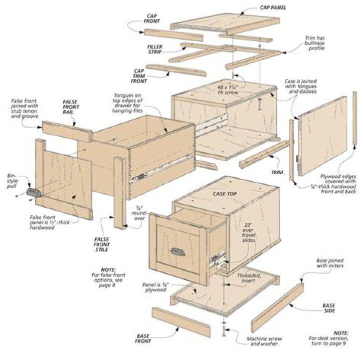 Free File Cabinet Plans PDF for Home & Office