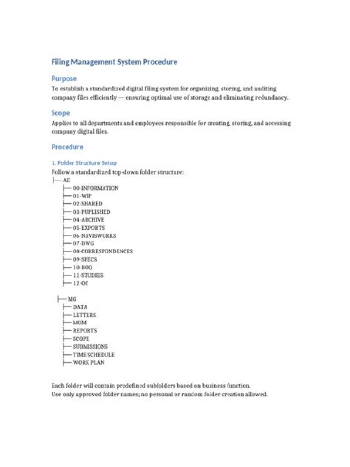 Efficient Filing Management System PDF for Seamless Document Control
