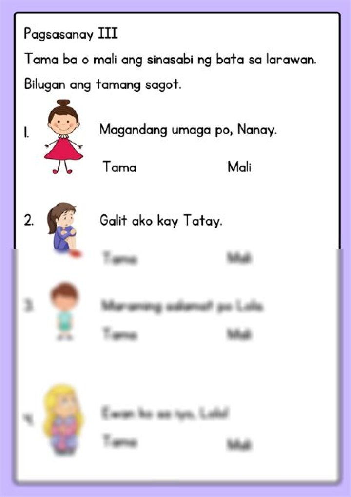 Filipino Kindergarten Worksheets PDF – Free Downloadable Printables