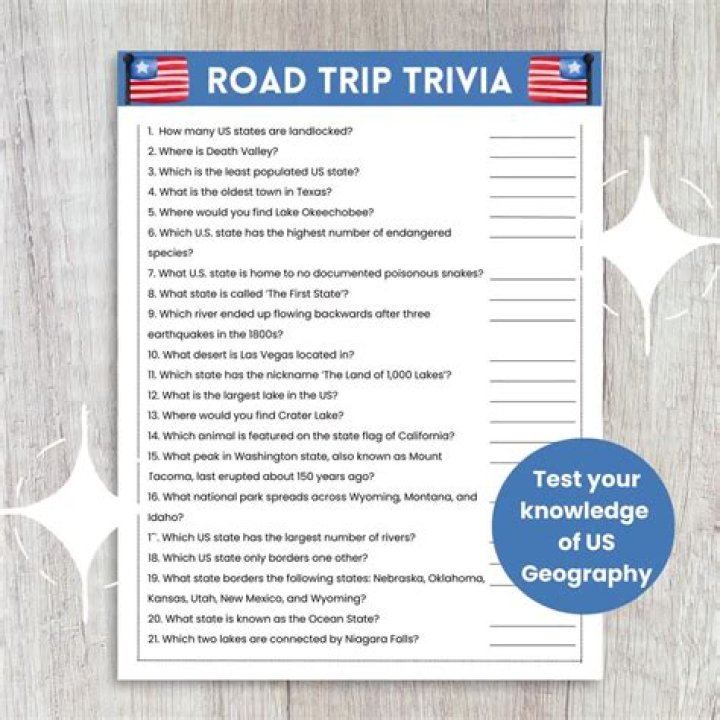 Fill Your Tank Road Trip Questions PDF: Top 50 Must-Know Questions