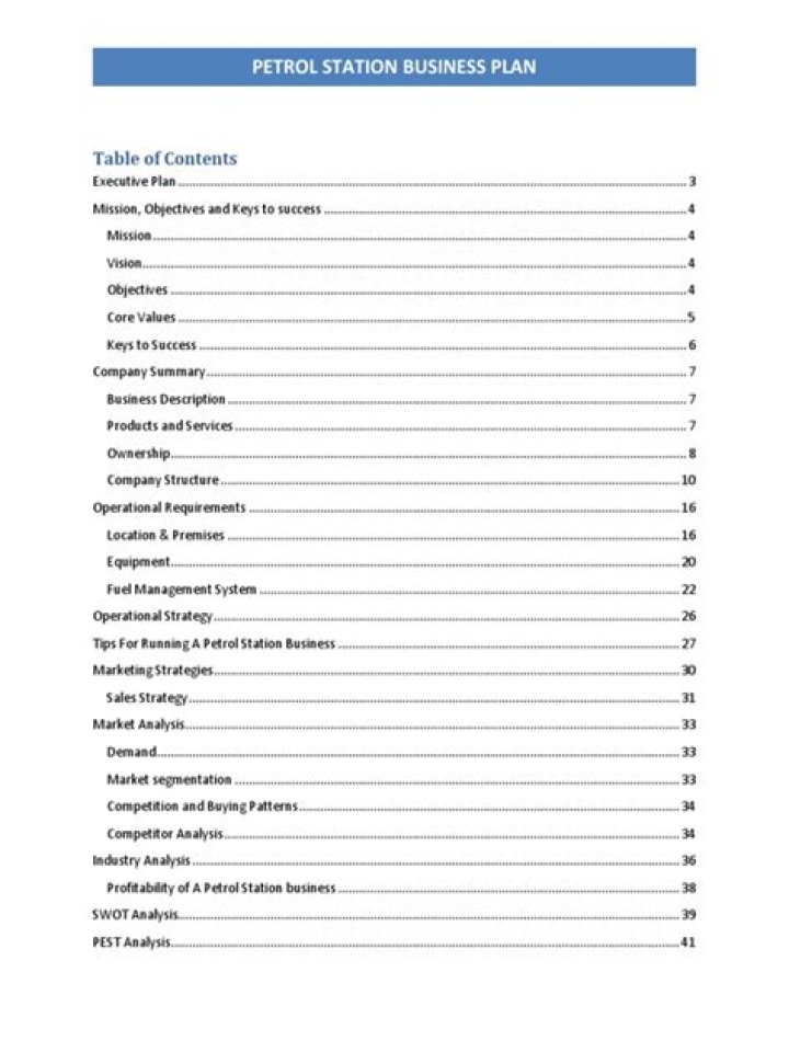 Filling Station Business Plan PDF: Step-by-Step Guide