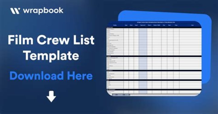Free Film Crew List PDF for Directors & Producers