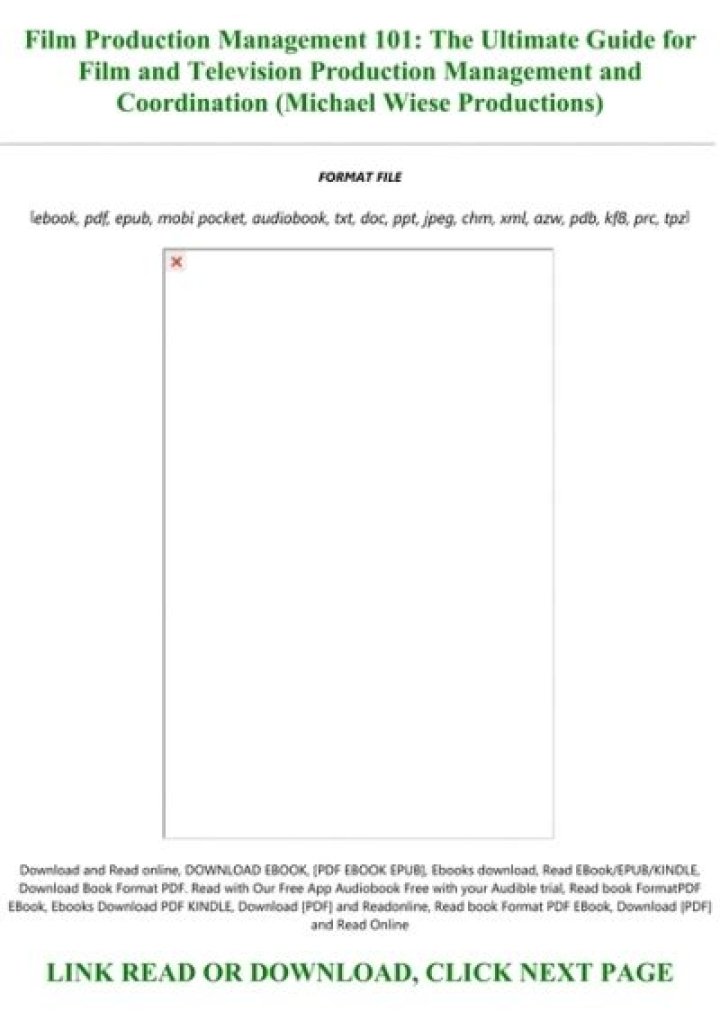Master Film Production Management: Essential PDF Guide