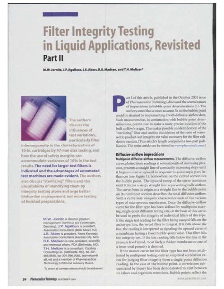 Filter Integrity Testing Guidelines PDF: Ensure Accurate Data Validation