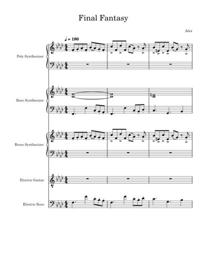 Final Fantasy Sheet Music PDF – Download Full Score & Chords
