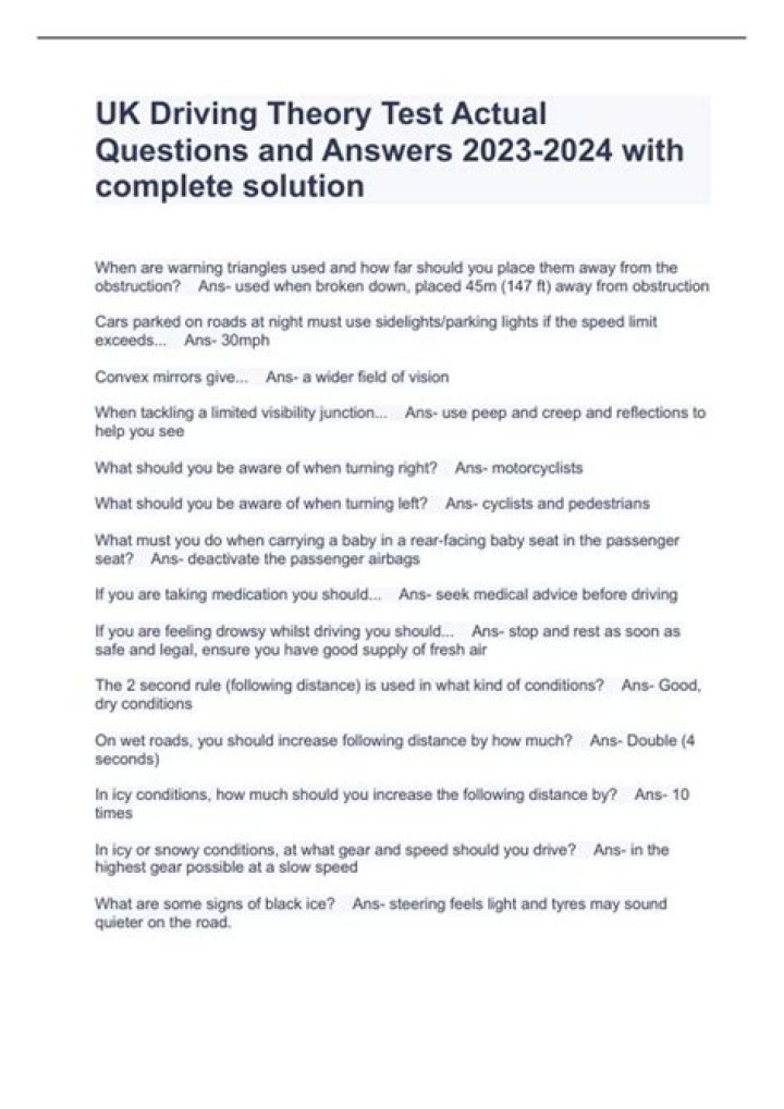 Final Theory Test Questions and Answers PDF: Instant Download