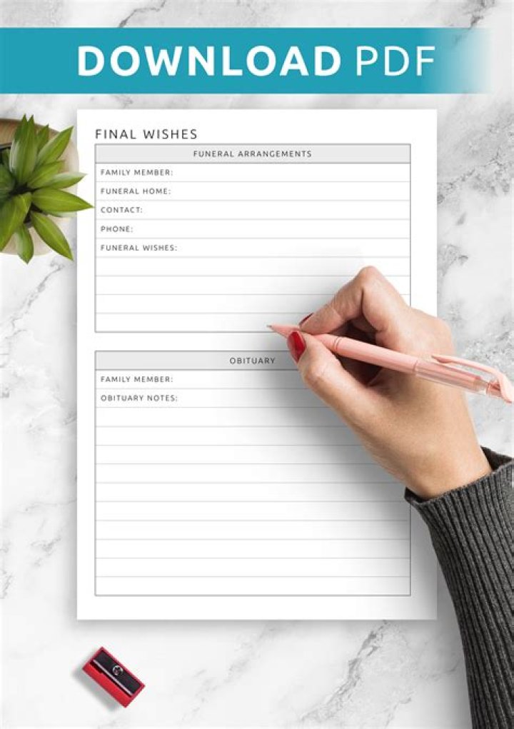 Final Wishes Planning Guide: PDF for Peace of Mind