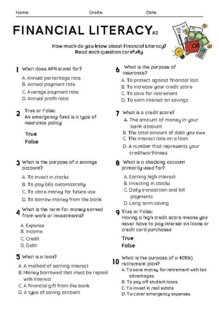 Test Your Financial Literacy with Our Free PDF