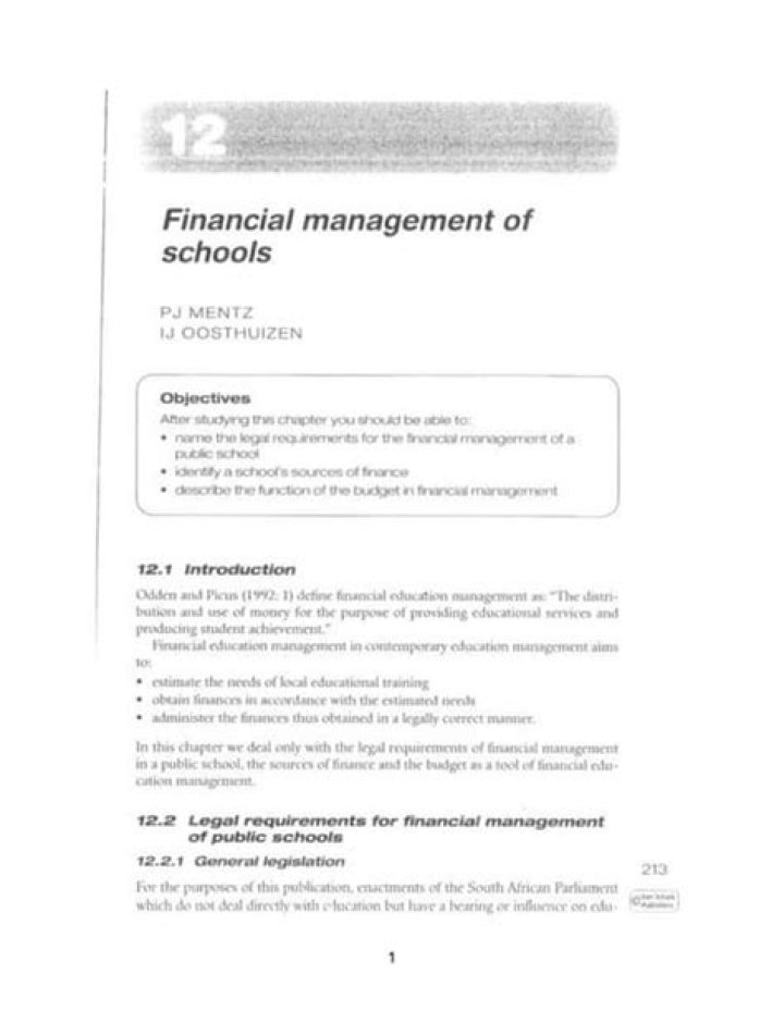 Master Financial Management in Schools: Essential PDF Guide